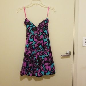 Cute strapless floral Betsey Johnson dress
